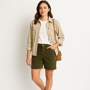 Eddie Bauer Corduroy Cut Off Brown Shorts - Sz 10